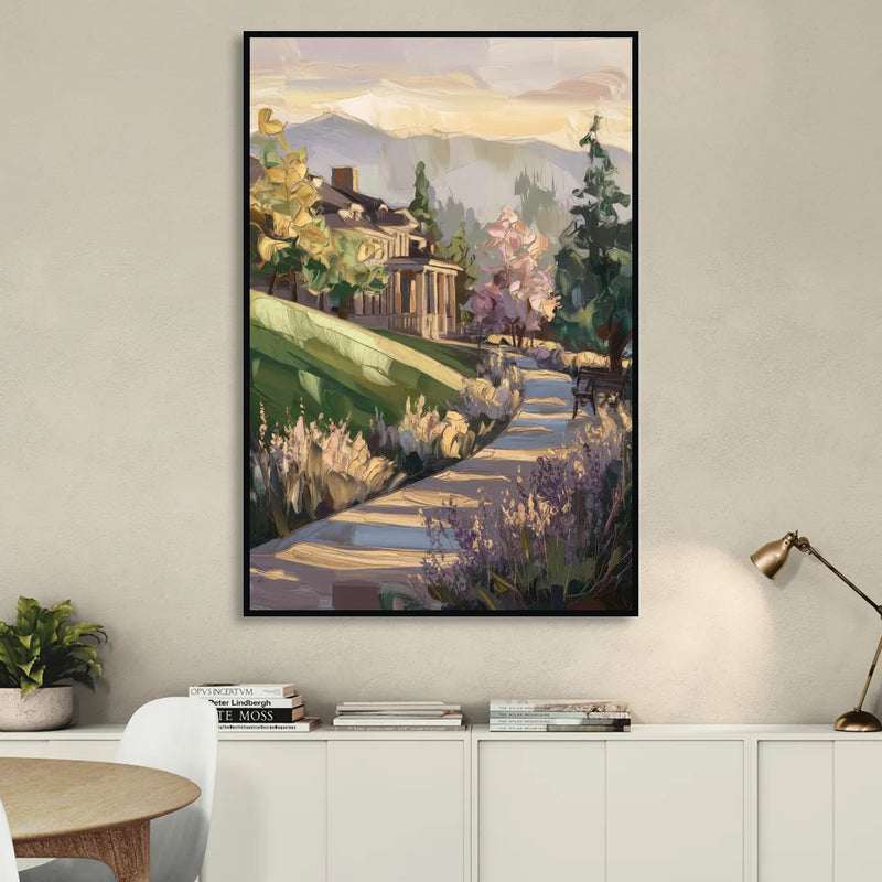 Ashland Historic Landmarks Sitting Room - Black Canvas Wall Art