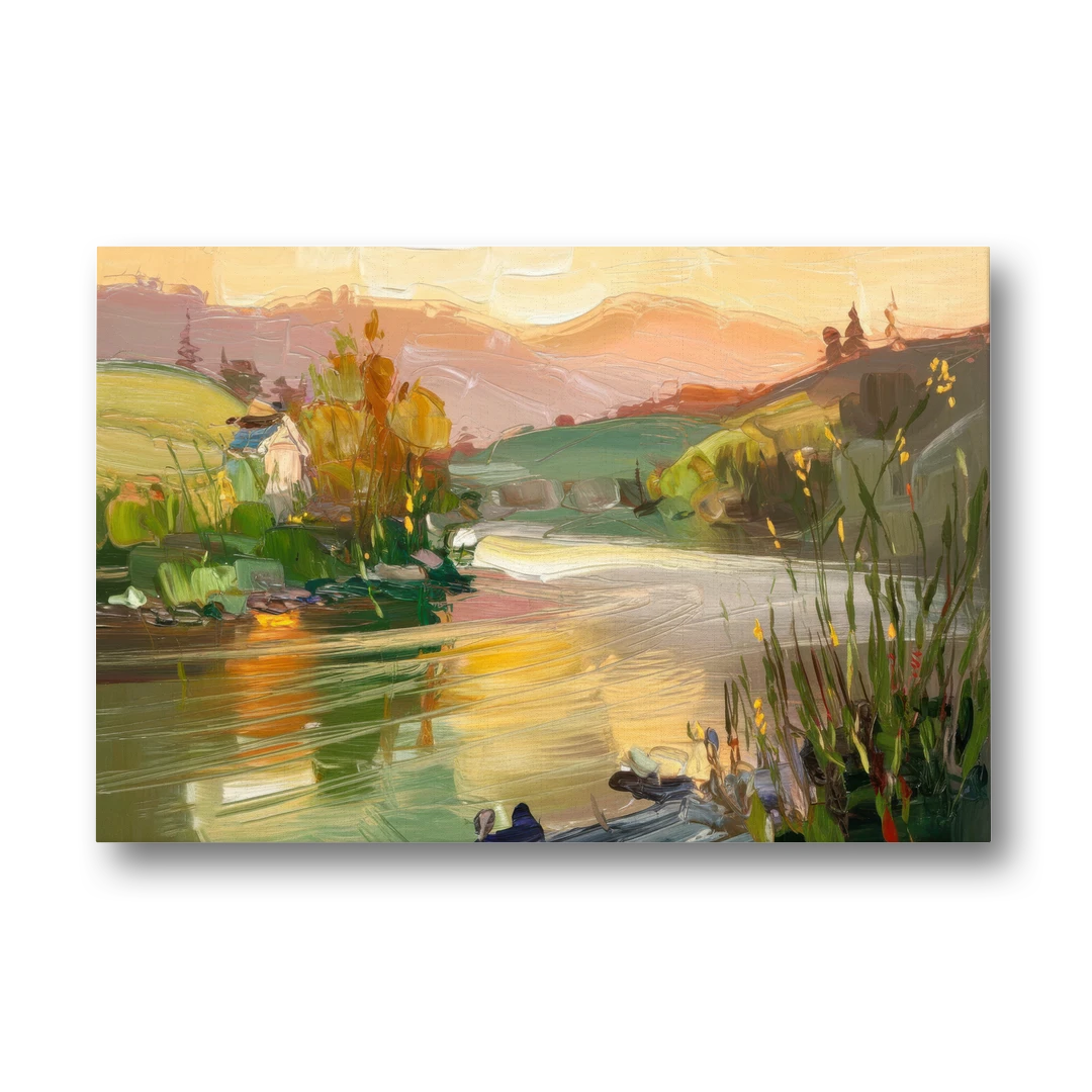 Ashland Riverfront Scene - Canvas Wall Art - Front