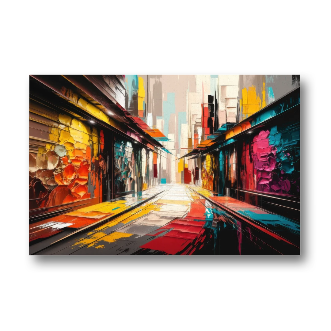 Ashland Street Art Vibes - Canvas Wall Art - Front