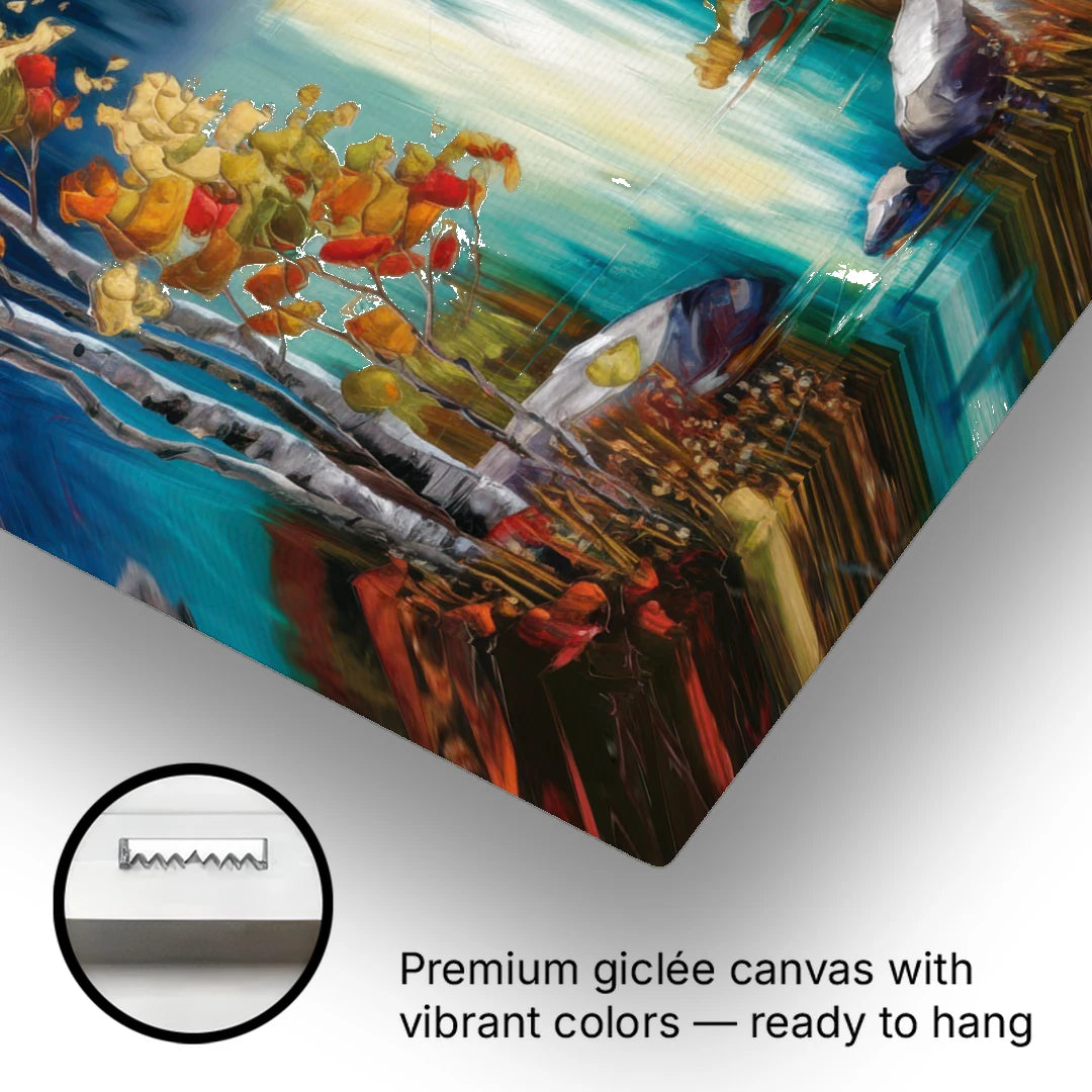 Aspen Alpine Serenity - Canvas Wall Art - Gallery Wrap Corner