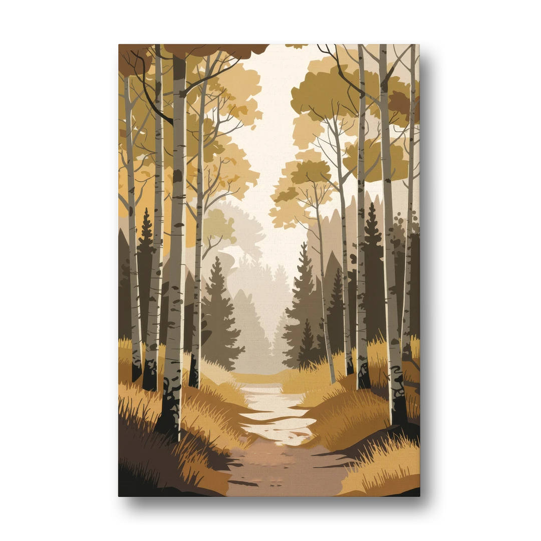 Aspen Dreamy Forest - Canvas Wall Art - Front