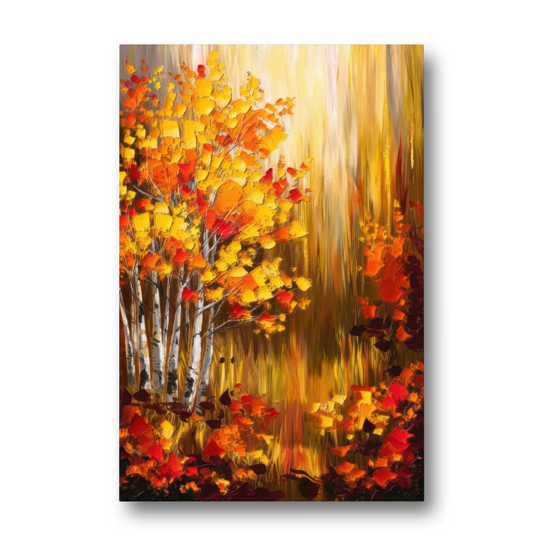 Aspen Forest in Autumn - Canvas Wall Art - Front