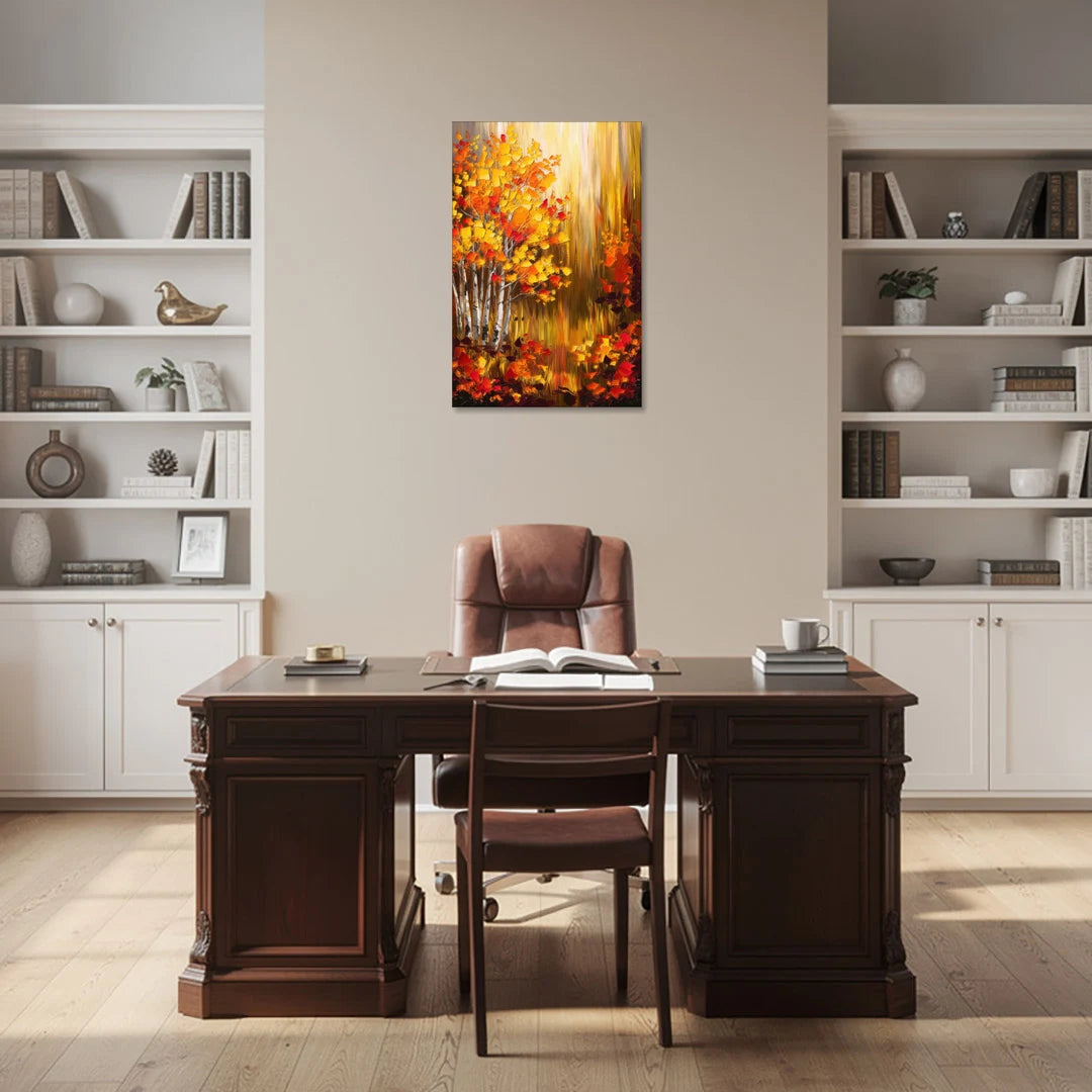 Aspen Forest in Autumn - Canvas Wall Art - Office - 24x36