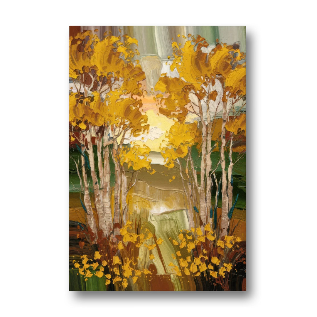 Aspen Golden Trees - Canvas Wall Art - Front