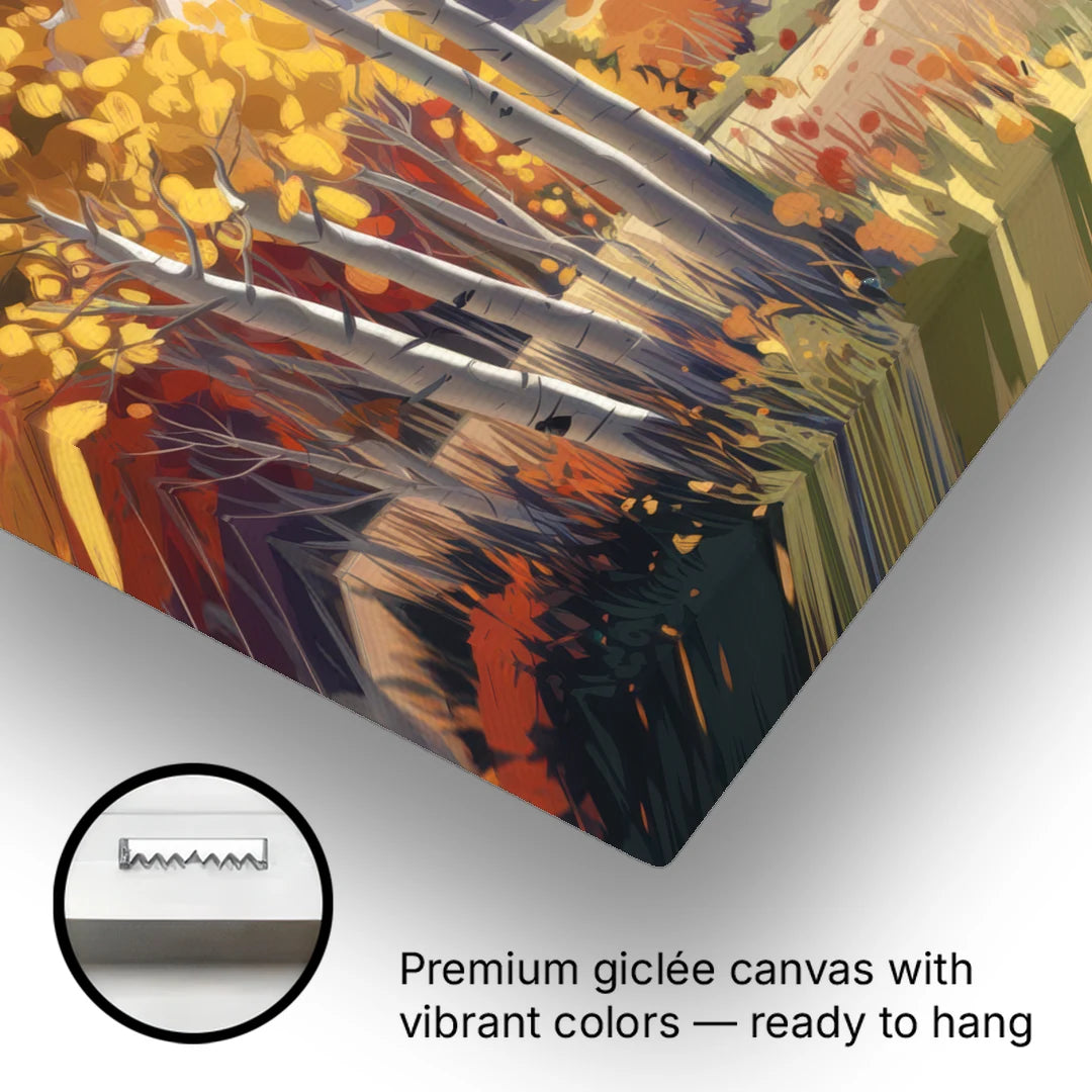 Aspen Majestic Landscape - Canvas Wall Art - Gallery Wrap Corner