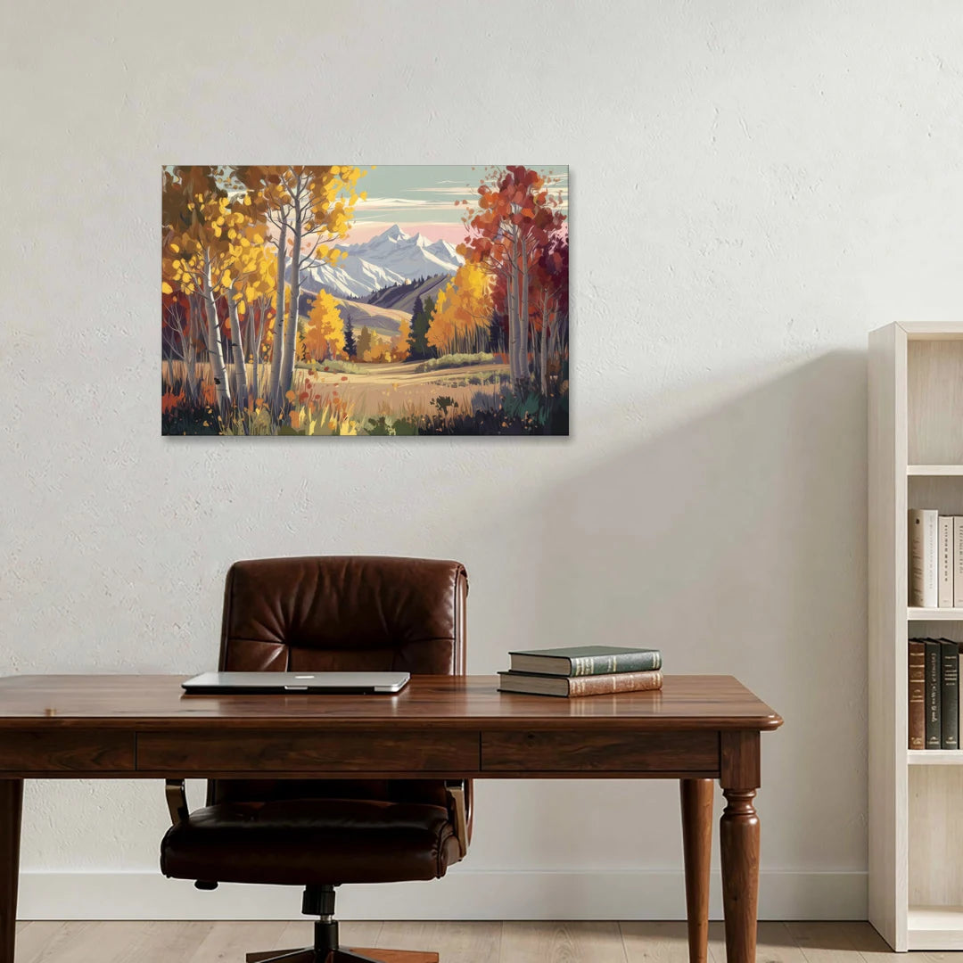 Aspen Majestic Landscape - Canvas Wall Art - Office - 36x24
