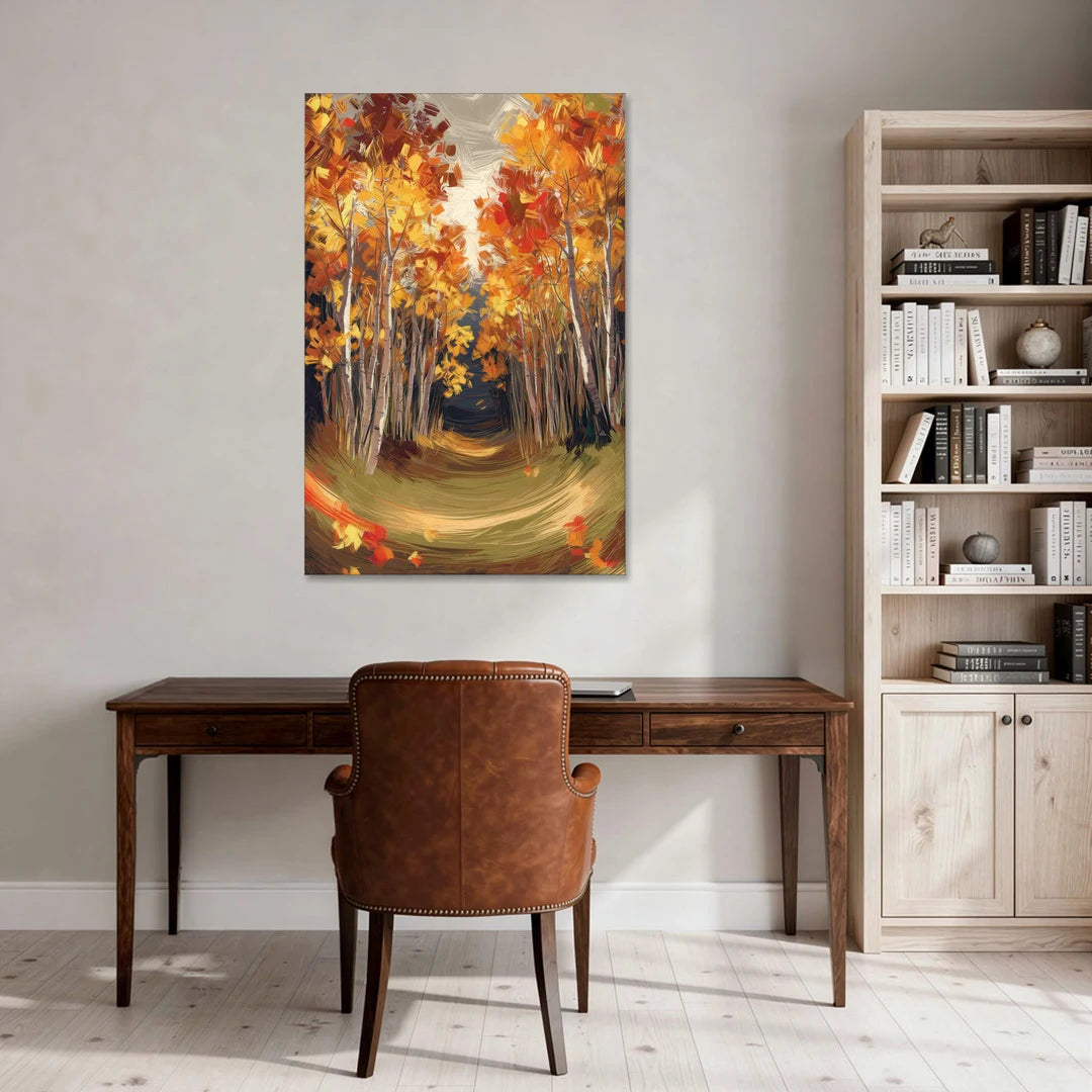 Aspen Quaking Leaves - Canvas Wall Art - Office - 32x48
