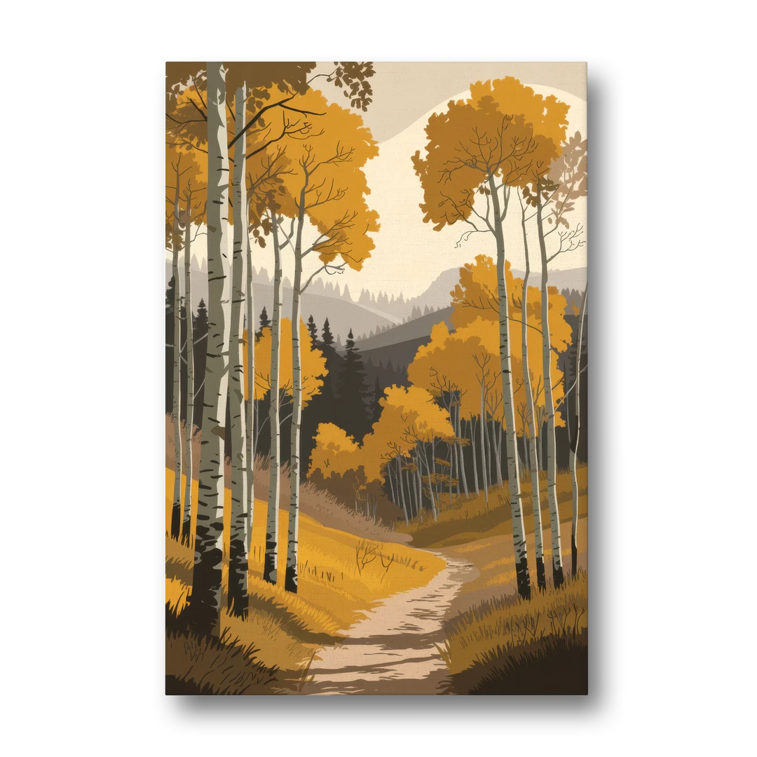 Aspen Rustic Charm - Canvas Wall Art - Front