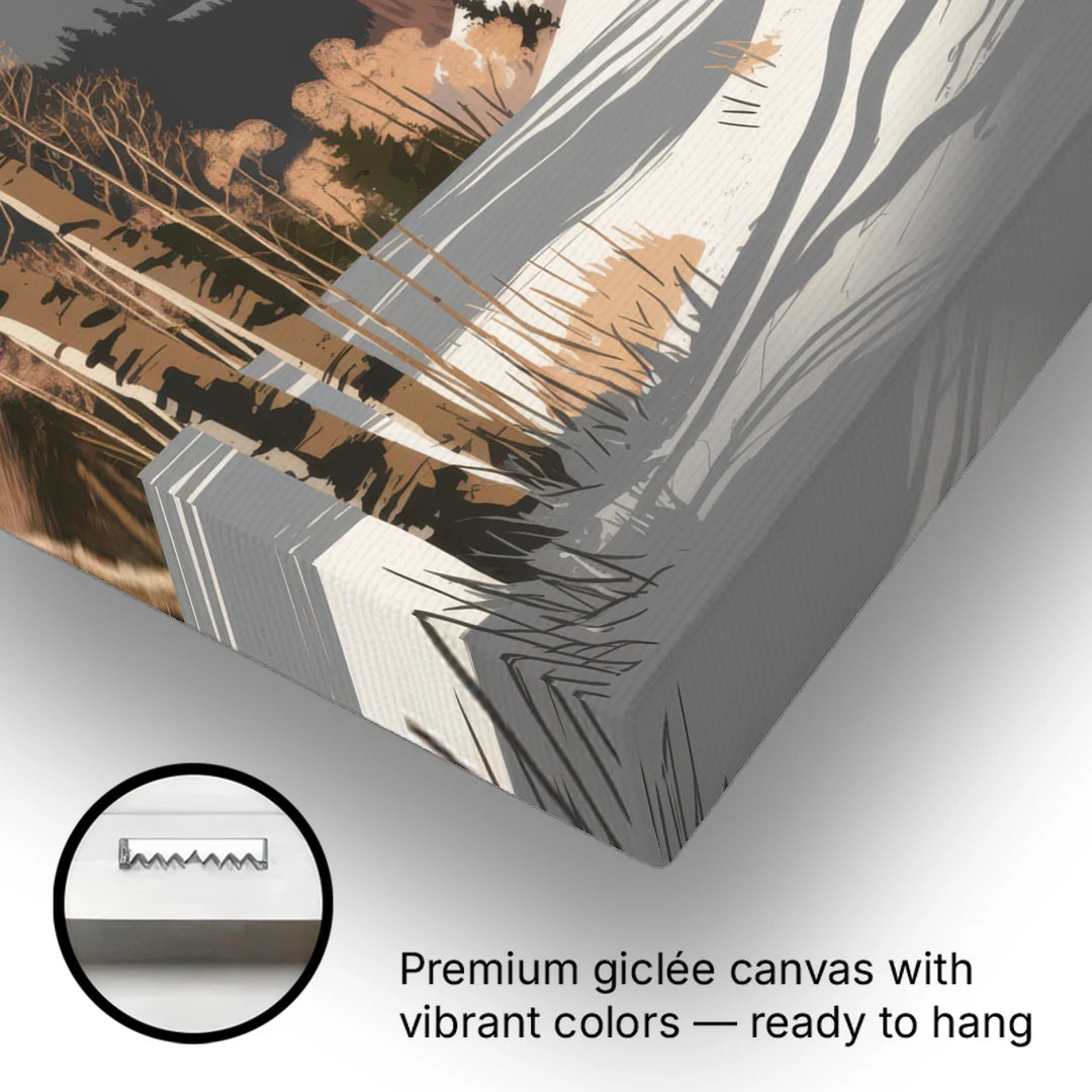 Aspen Snowy Peaks - Canvas Wall Art - Gallery Wrap Corner