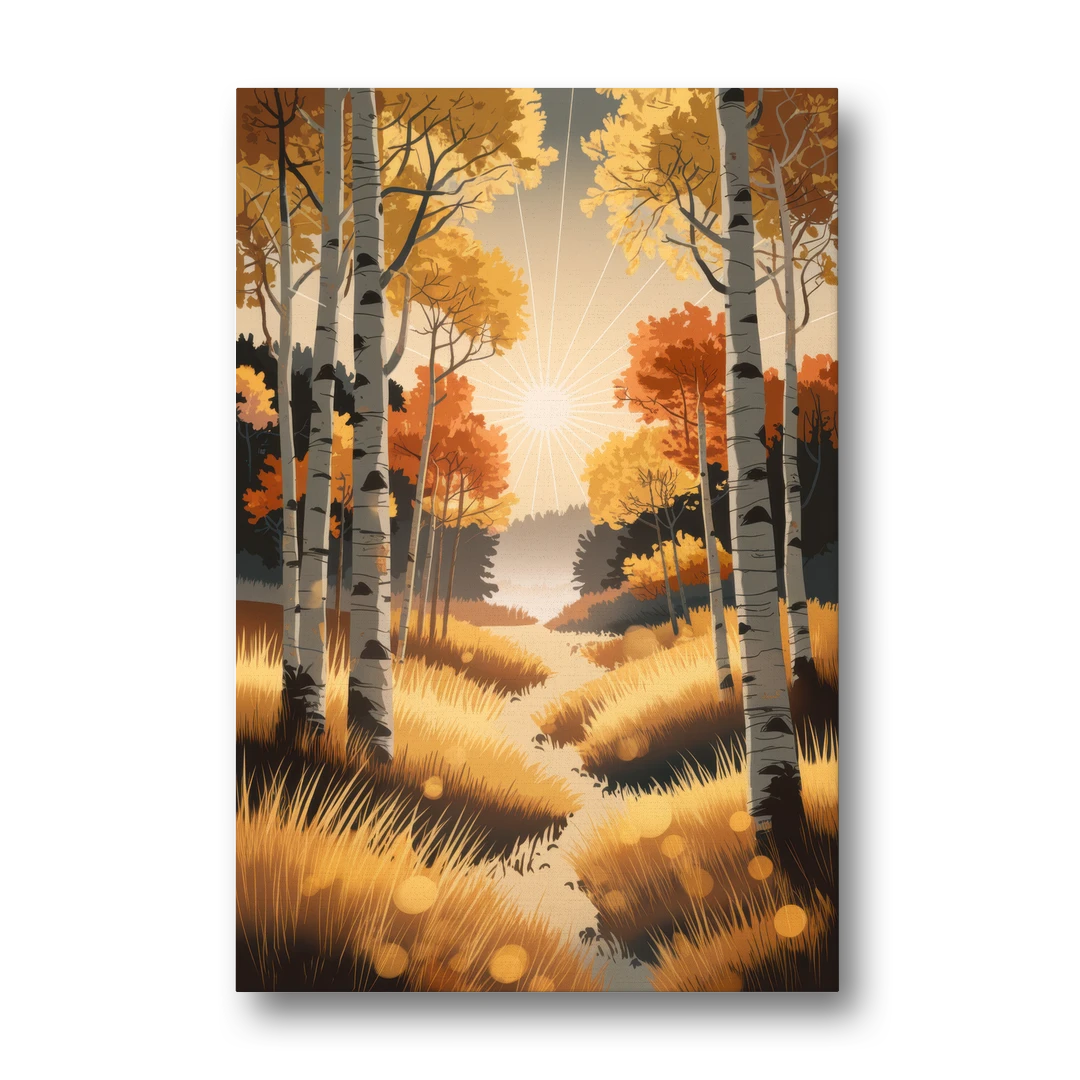 Aspen Sunrise Glow - Canvas Wall Art - Front