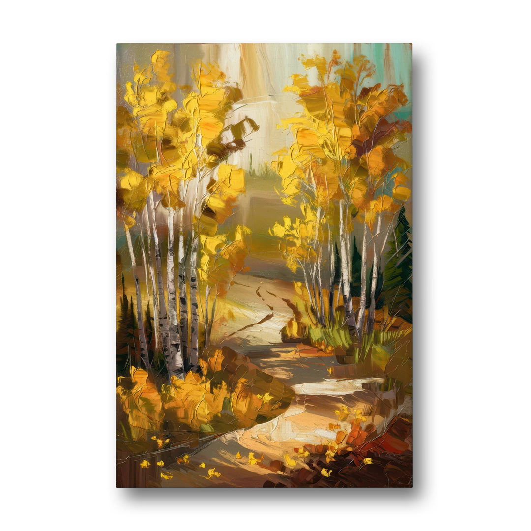 Aspen Trail Through the Trees - Canvas Wall Art - Front