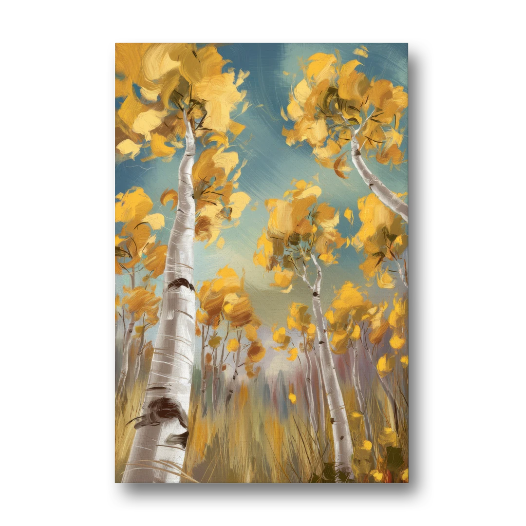 Aspen Tree Canopy - Canvas Wall Art - Front