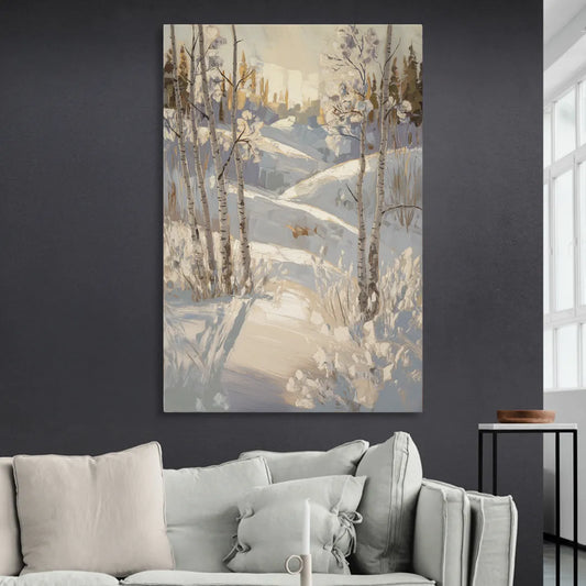 Aspen Winter Wonderland Living Room - Canvas Wall Art