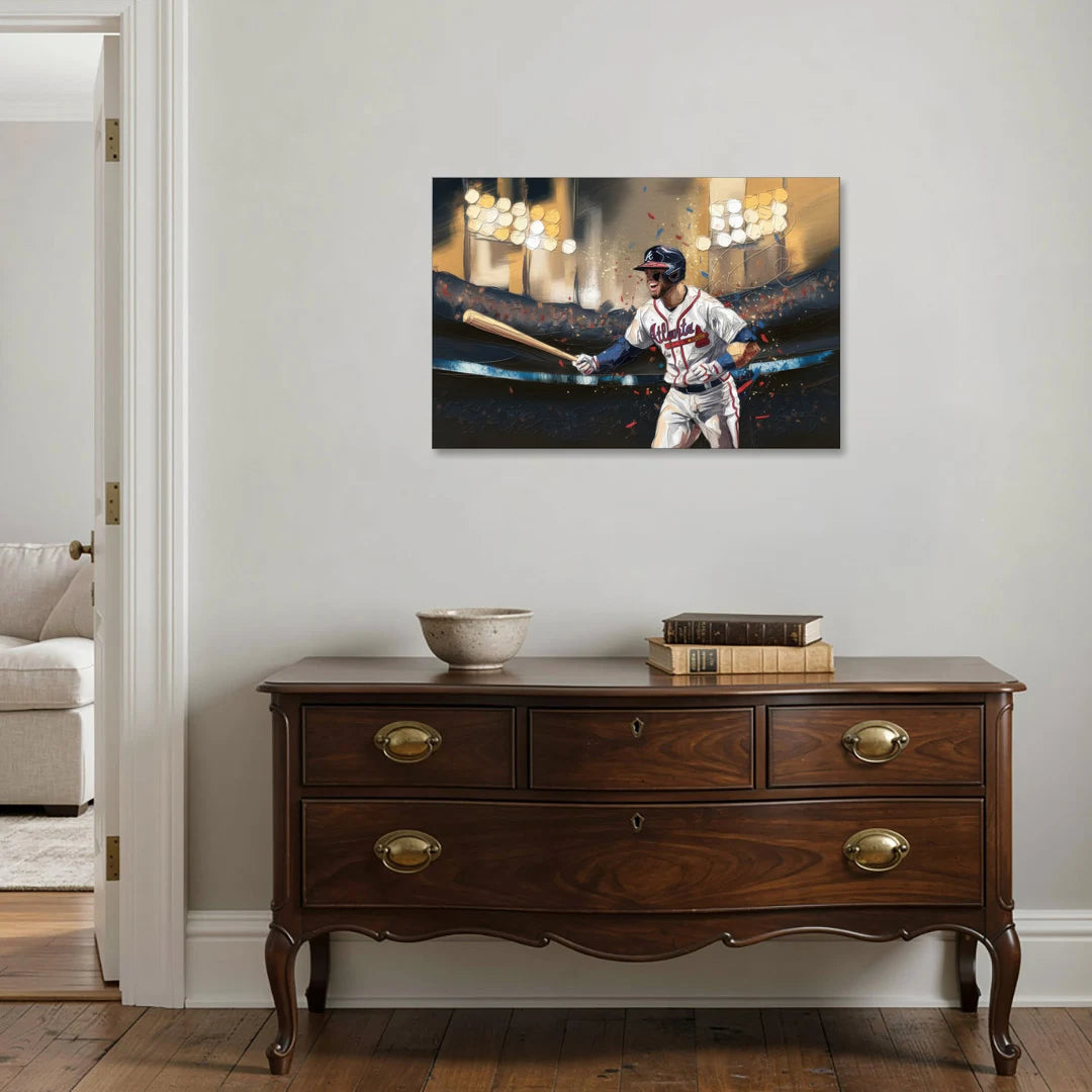Atlanta Braves World Series Celebration - Canvas Wall Art - Coffee Table - 36x24