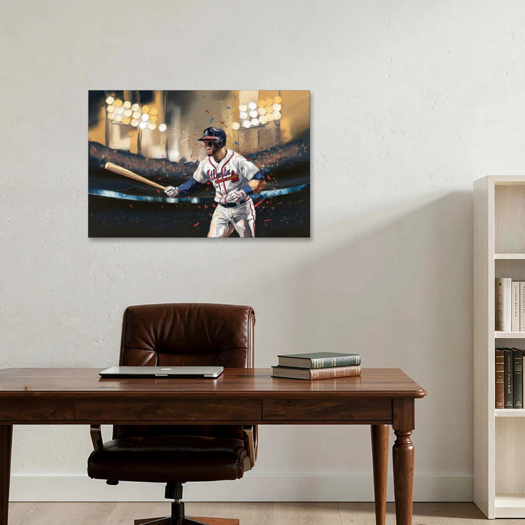 Atlanta Braves World Series Celebration - Canvas Wall Art - Office - 36x24
