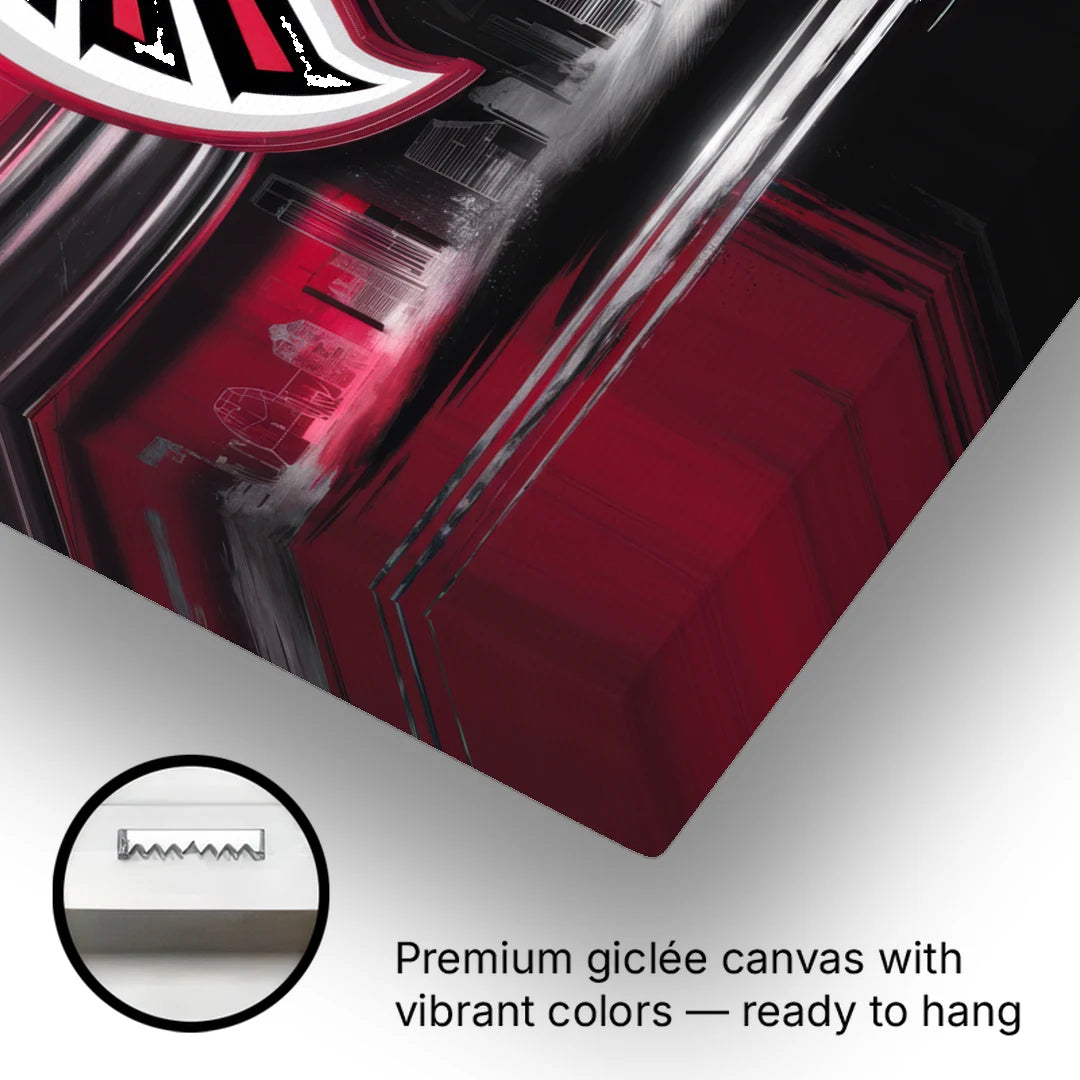 Atlanta Falcons Fans Tribute - Canvas Wall Art - Gallery Wrap Corner