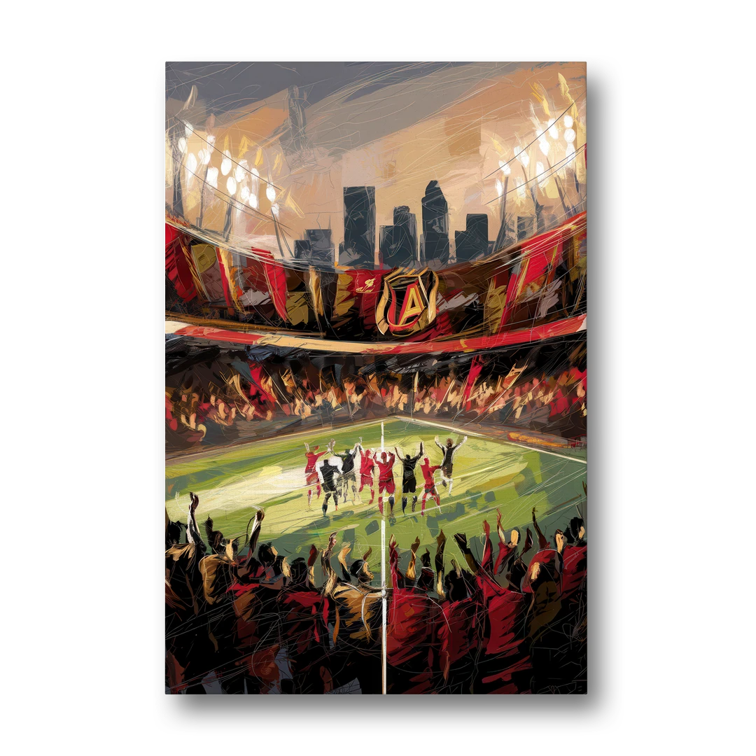 Atlanta United Team Celebration - Canvas Wall Art - Front