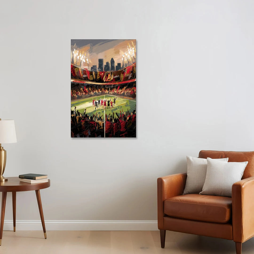 Atlanta United Team Celebration - Canvas Wall Art - Sofa - 24x36