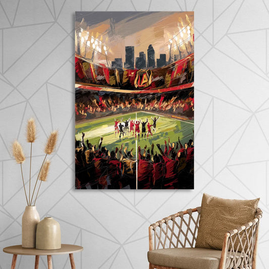 Atlanta United Team Celebration Living Room - Canvas Wall Art