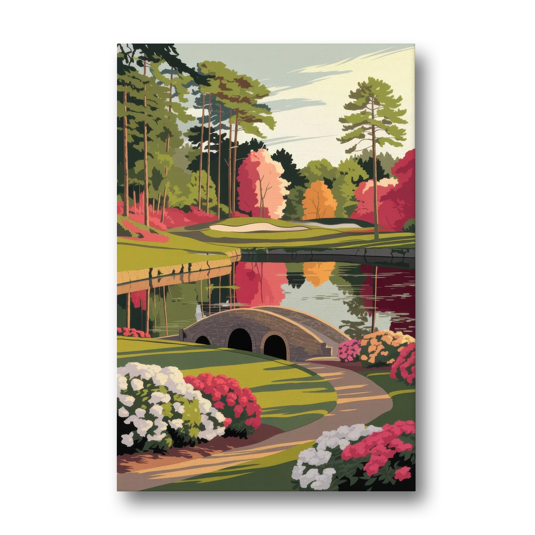 Augusta Golf Heritage Tribute - Canvas Wall Art - Front