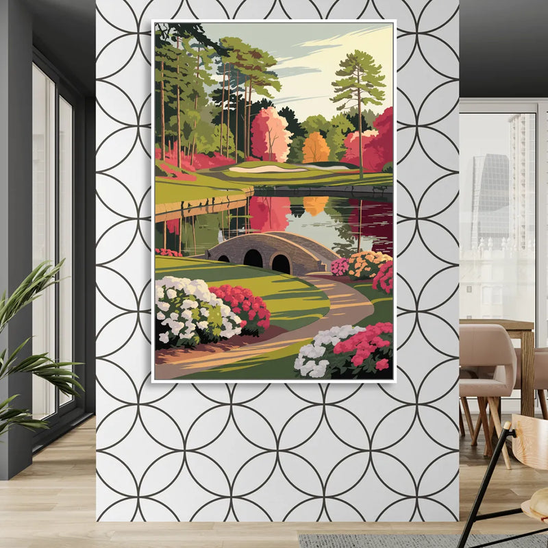 Augusta Golf Heritage Tribute Sitting Room - White Canvas Wall Art