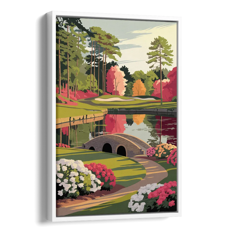 Augusta Golf Heritage Tribute Side - White Canvas Wall Art