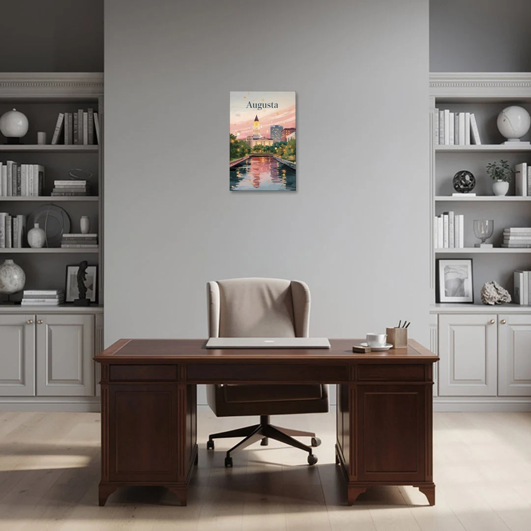 Augusta Historic Downtown Charm - Canvas Wall Art - Office - 16x24