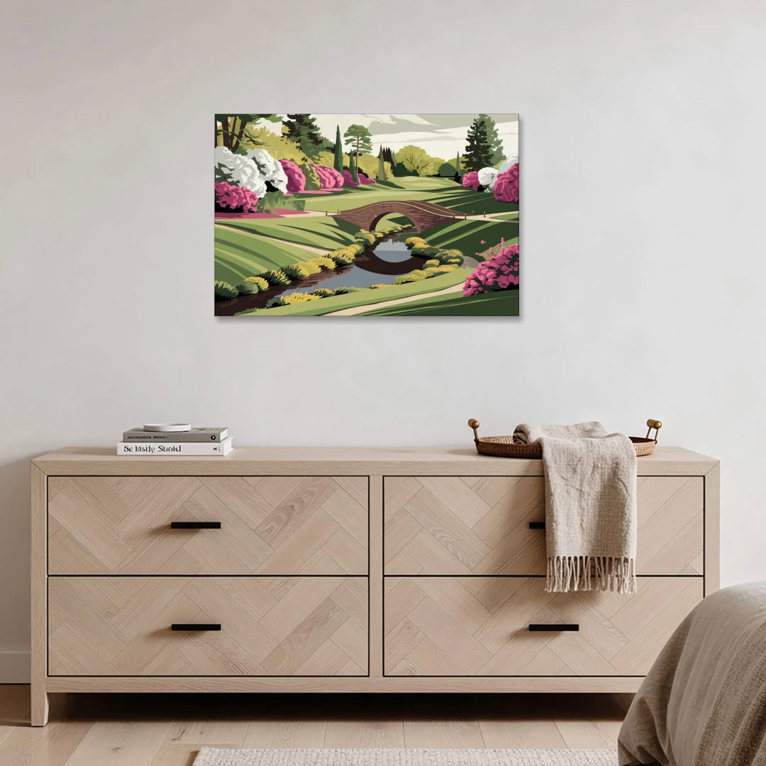 Augusta National Green Landscape - Canvas Wall Art - Coffee Table - 36x24