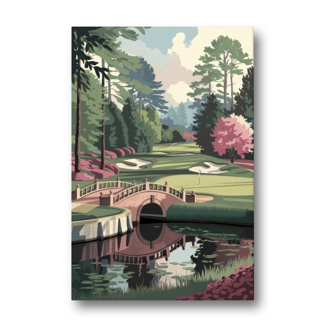 Augusta Scenic Golf Course - Canvas Wall Art - Front
