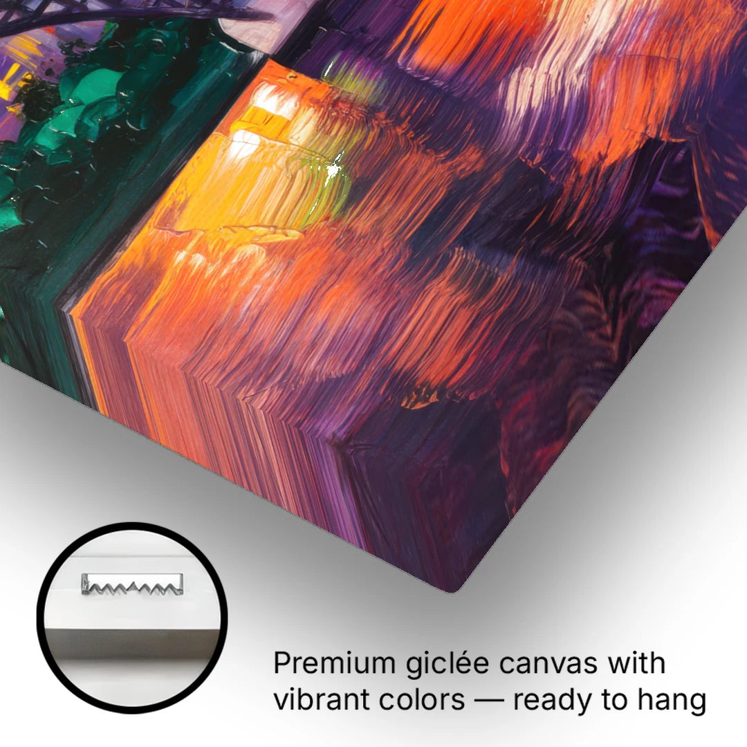 Austin Congress Avenue Bridge - Canvas Wall Art - Gallery Wrap Corner