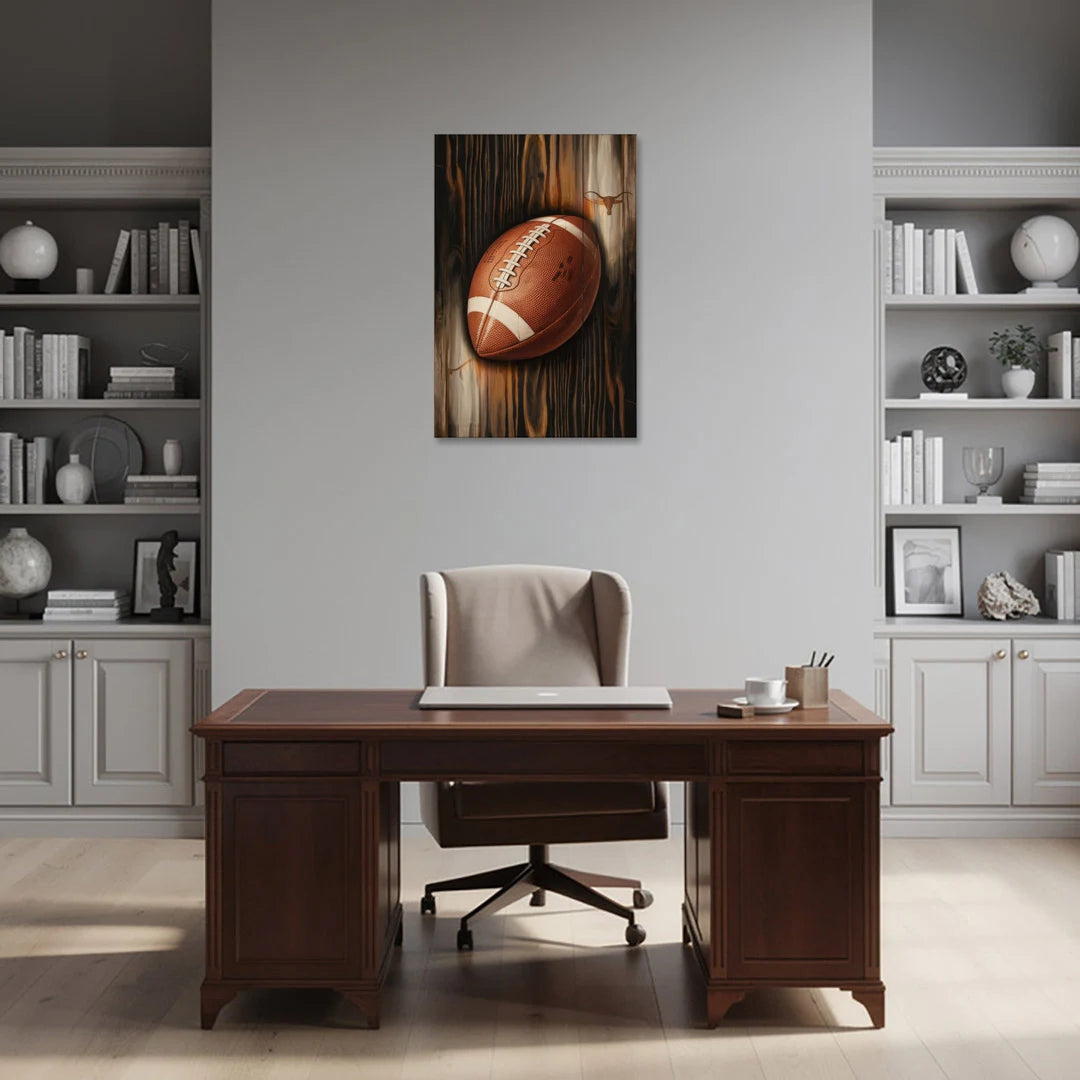 Austin UT Football Energy - Canvas Wall Art - Office - 24x36