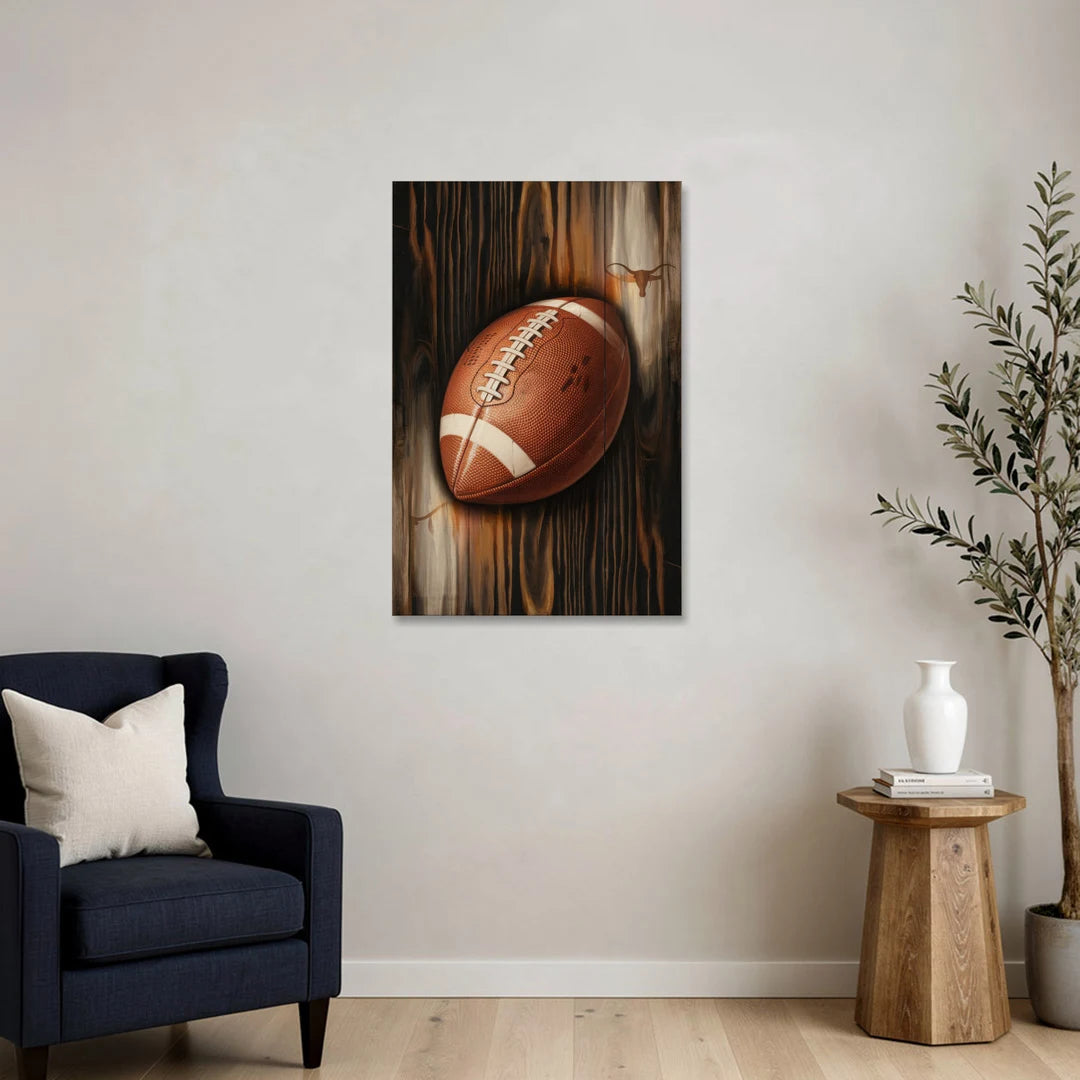 Austin UT Football Energy - Canvas Wall Art - Sofa - 24x36