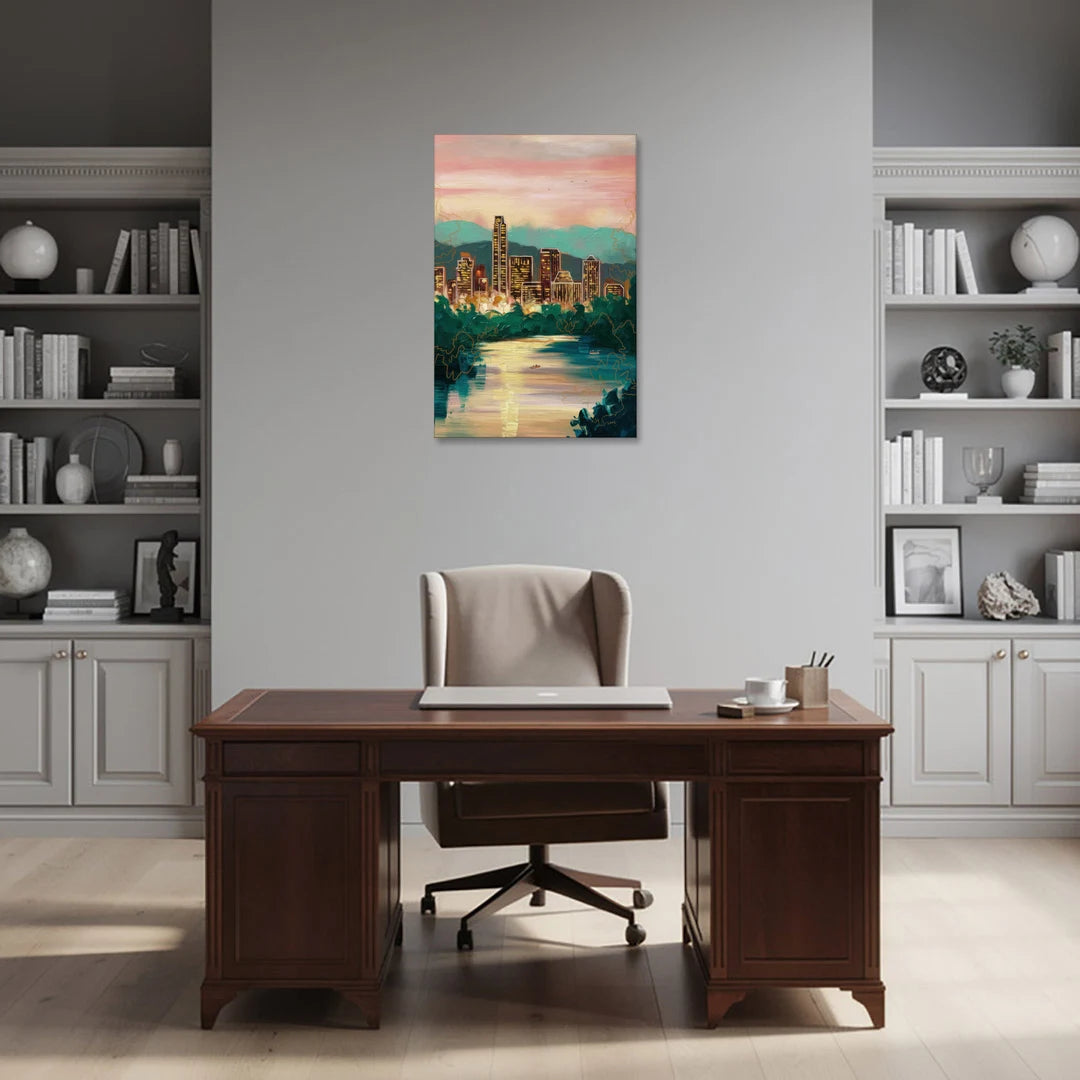 Austin Westlake Hills View - Canvas Wall Art - Office - 24x36