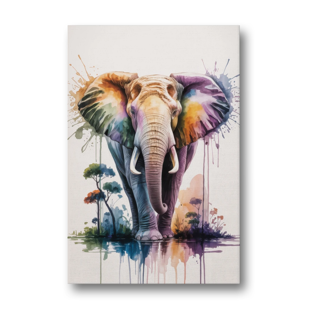Authentic Elephant Homeland - Canvas Wall Art - Front