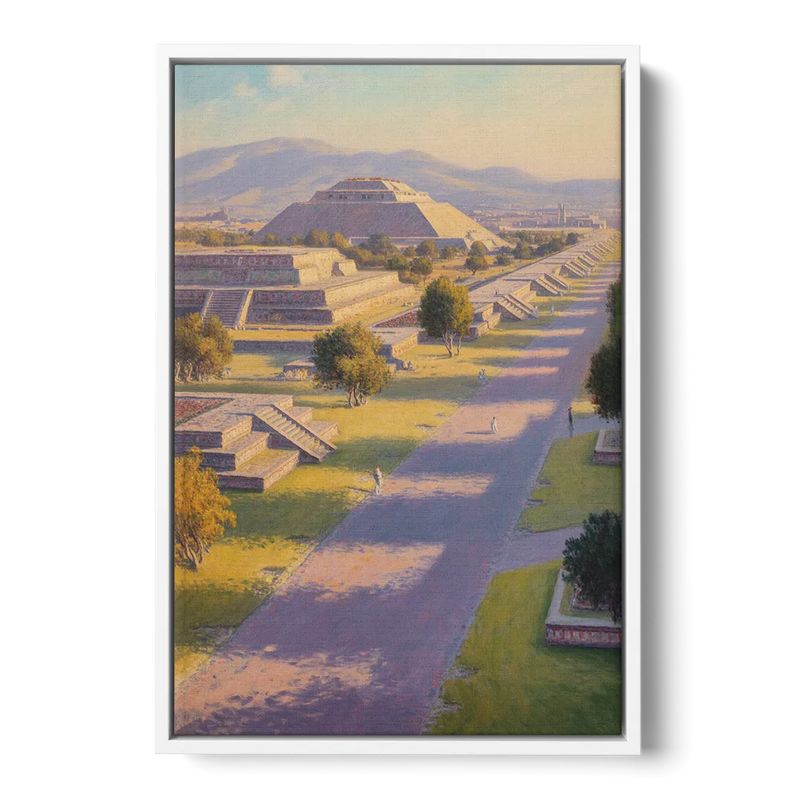 Avenue of the Dead Front - White Canvas Wall Art