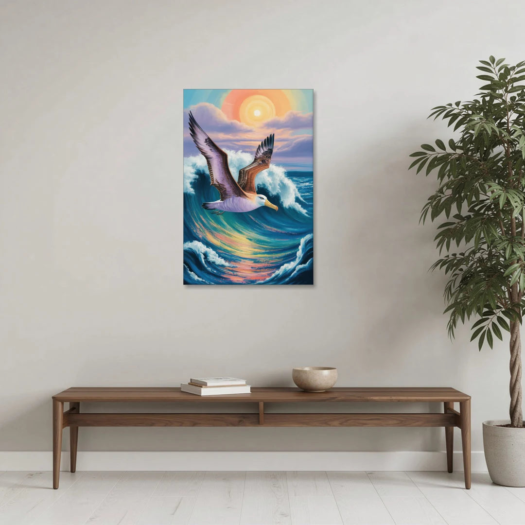 Awe-Inspiring Albatross Ascend - Canvas Wall Art - Coffee Table - 24x36