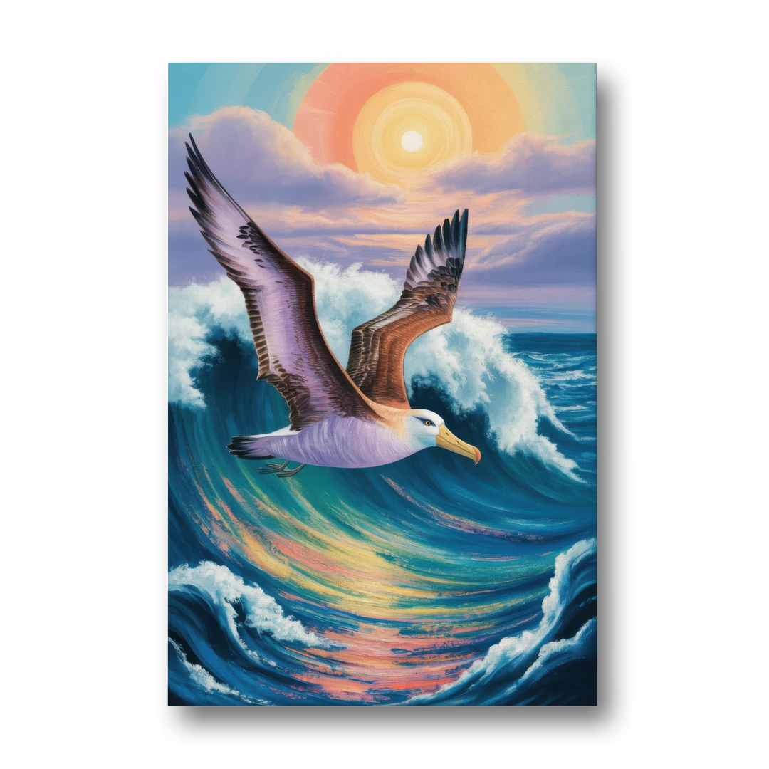 Awe-Inspiring Albatross Ascend - Canvas Wall Art - Front