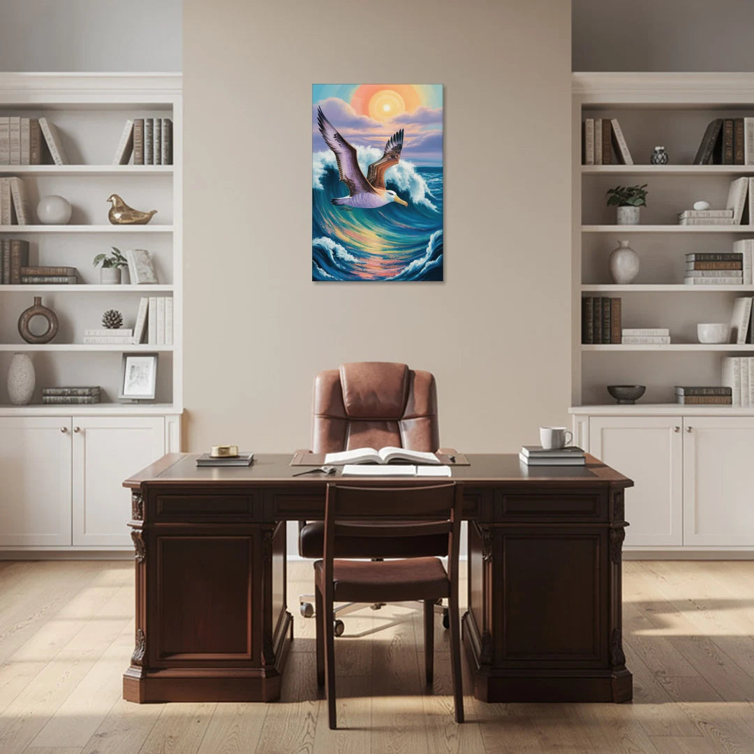 Awe-Inspiring Albatross Ascend - Canvas Wall Art - Office - 24x36