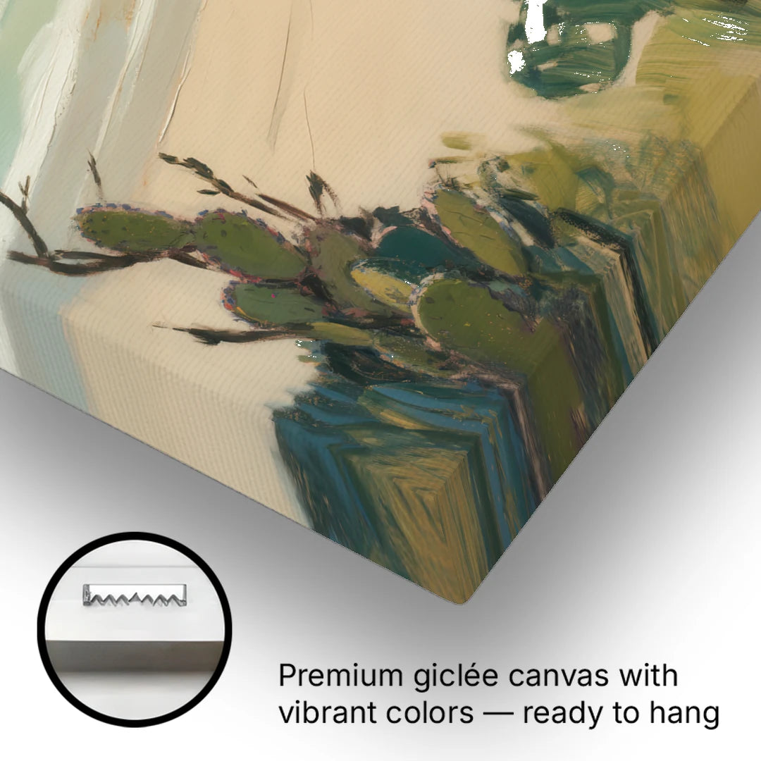 Balandra Beach Bay - Canvas Wall Art - Gallery Wrap Corner