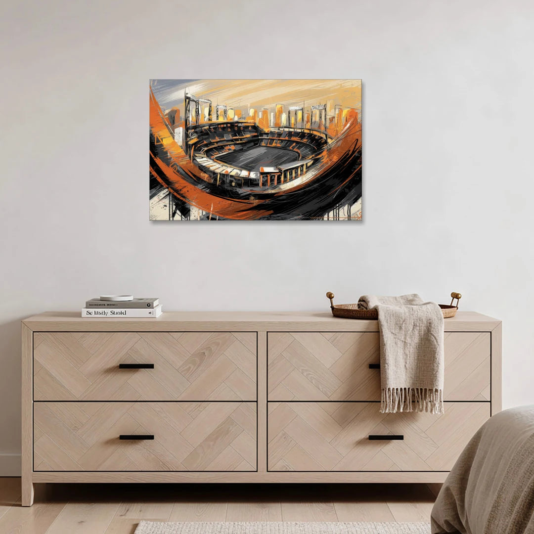 Baltimore Orioles Team Spirit - Canvas Wall Art - Coffee Table - 36x24