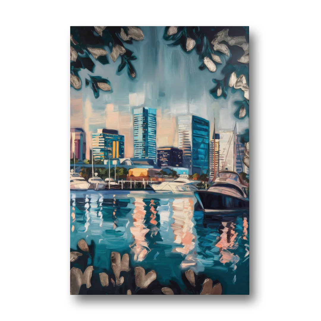 Baltimore Scenic Harbor Views - Canvas Wall Art - Front