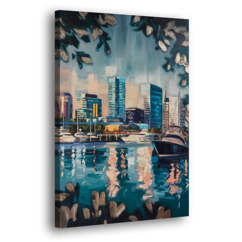 Baltimore Scenic Harbor Views - Canvas Wall Art