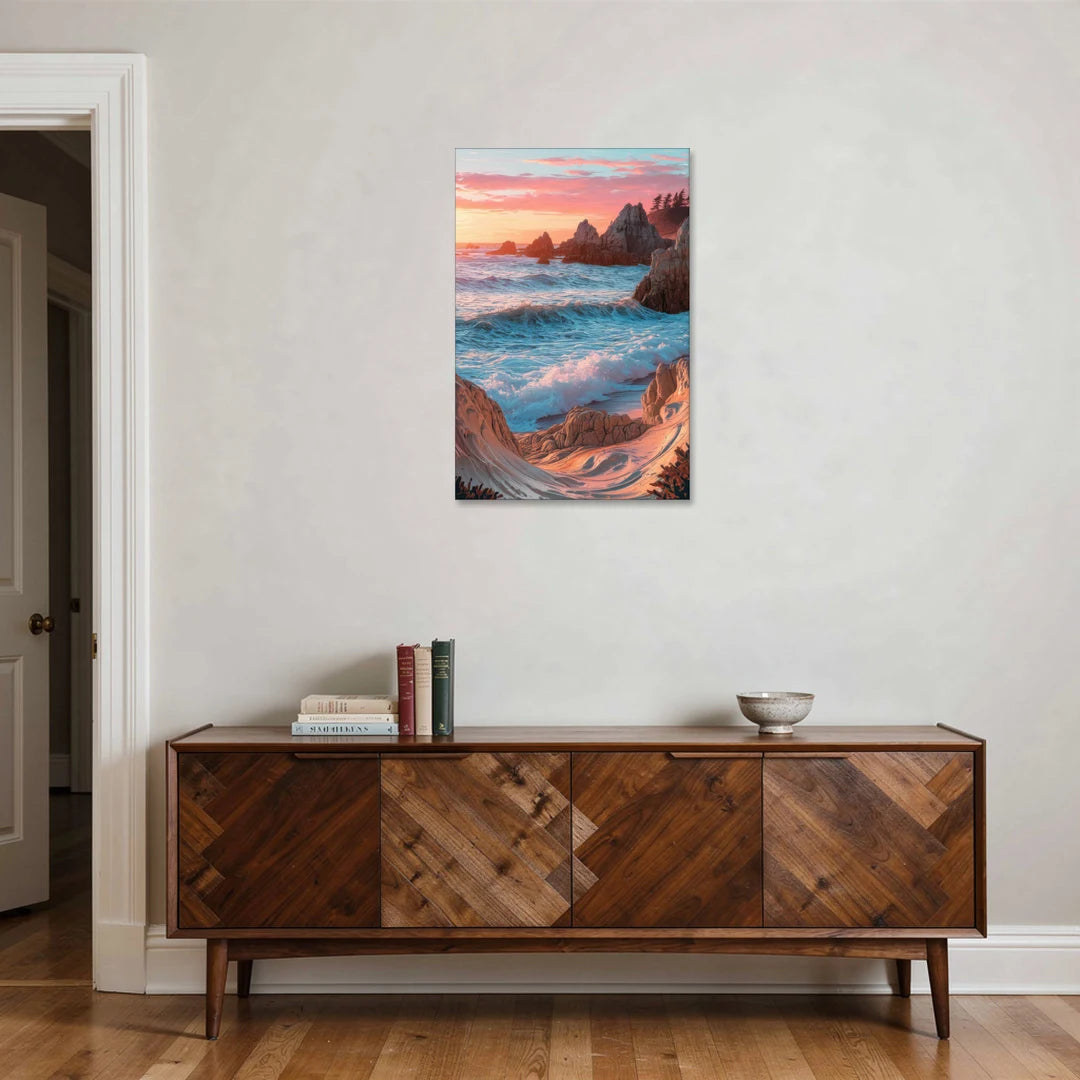 Bandon Beach Waves - Canvas Wall Art - Coffee Table - 24x36