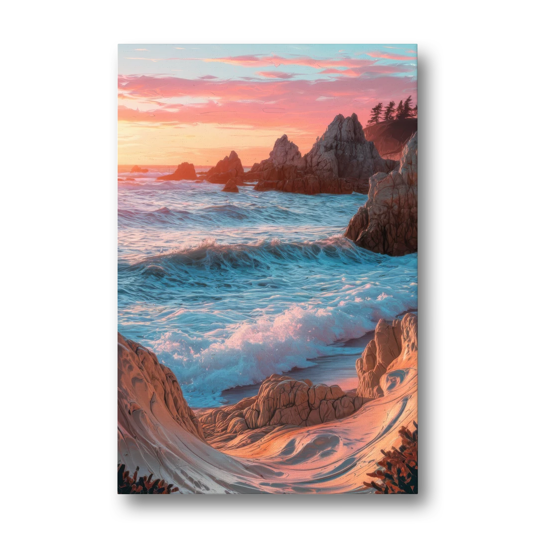 Bandon Beach Waves - Canvas Wall Art - Front