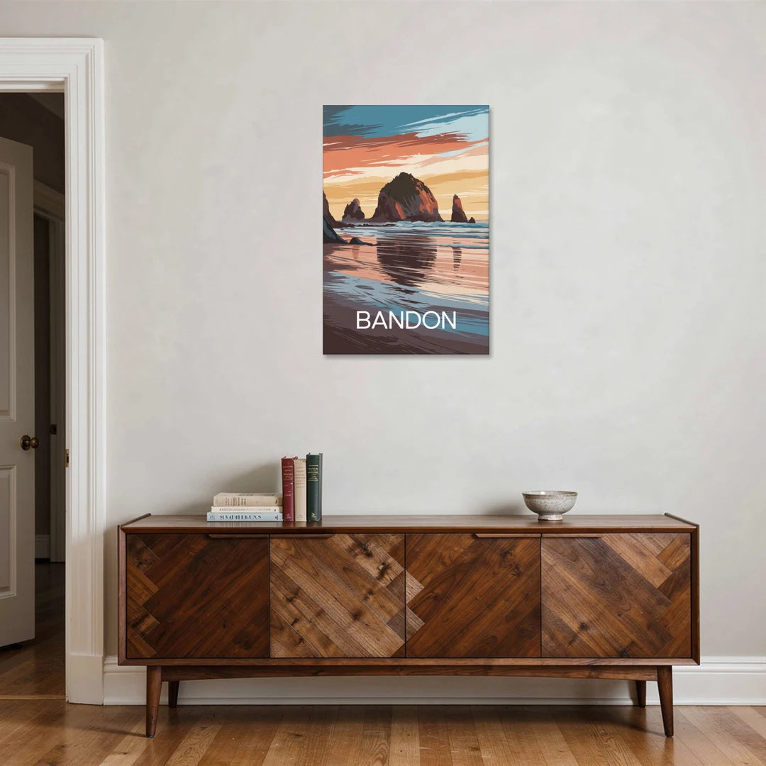 Bandon Coastal Sunset - Canvas Wall Art - Coffee Table - 24x36