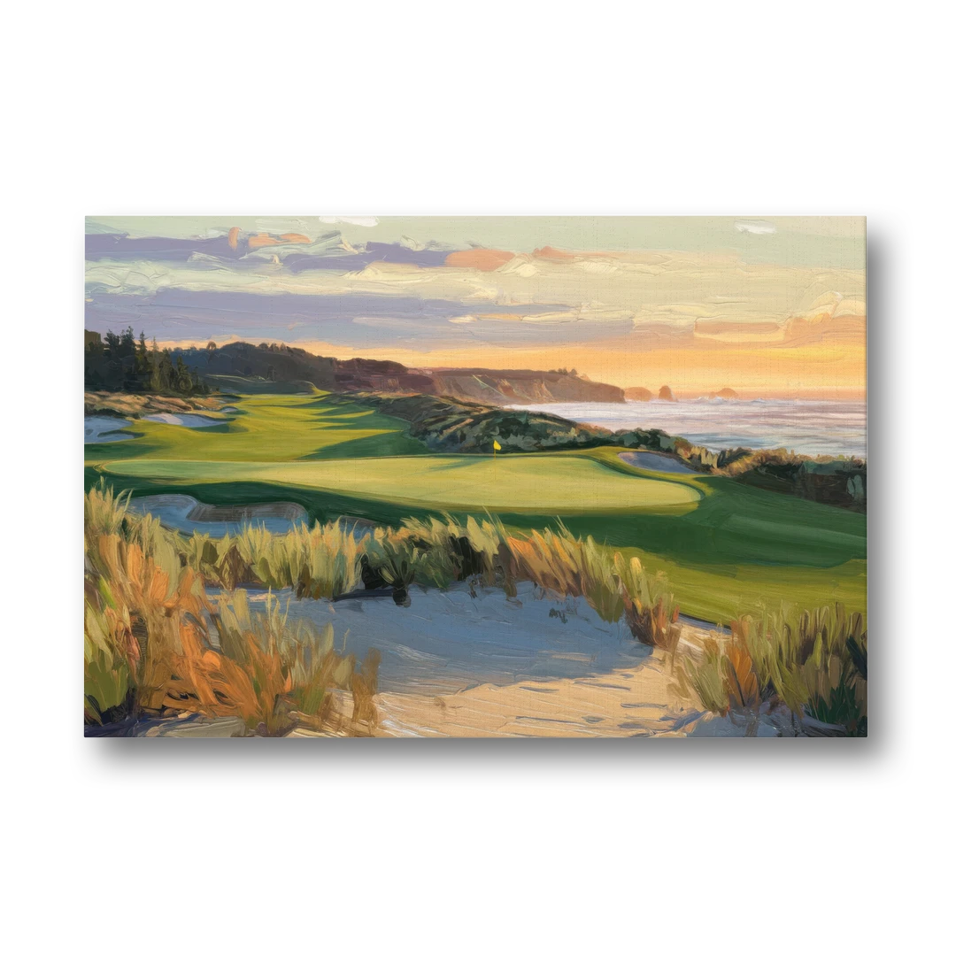Bandon Dunes Golf Landscape - Canvas Wall Art - Front