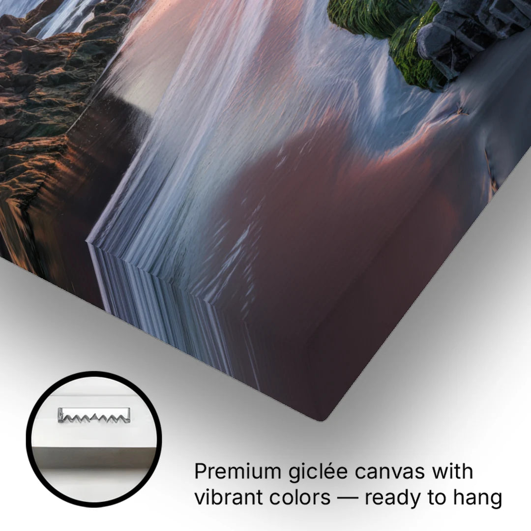 Bandon Rocky Shoreline - Canvas Wall Art - Gallery Wrap Corner
