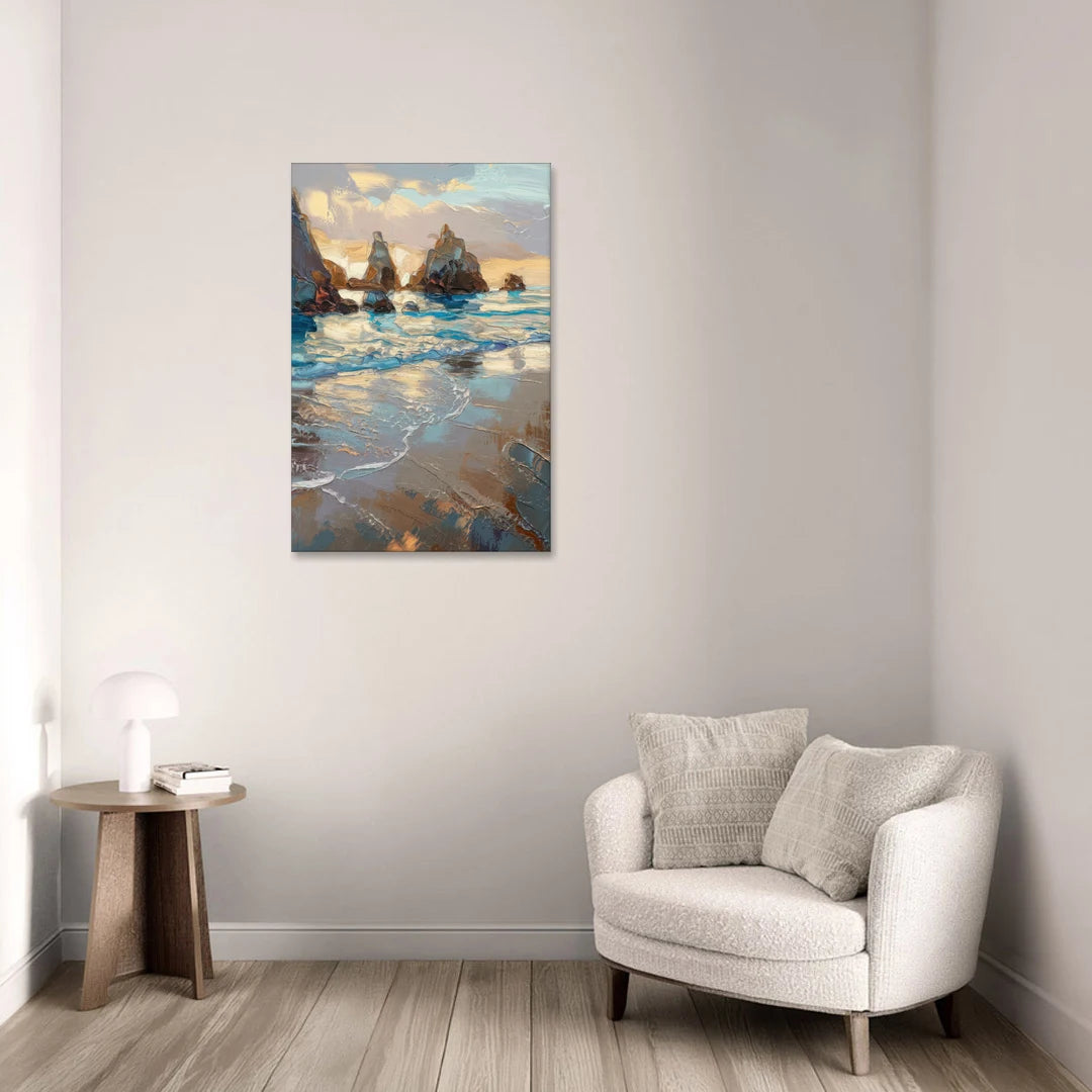 Bandon Seaside Serenity - Canvas Wall Art - Sofa - 24x36