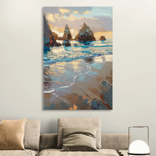 Bandon Seaside Serenity Living Room - Canvas Wall Art