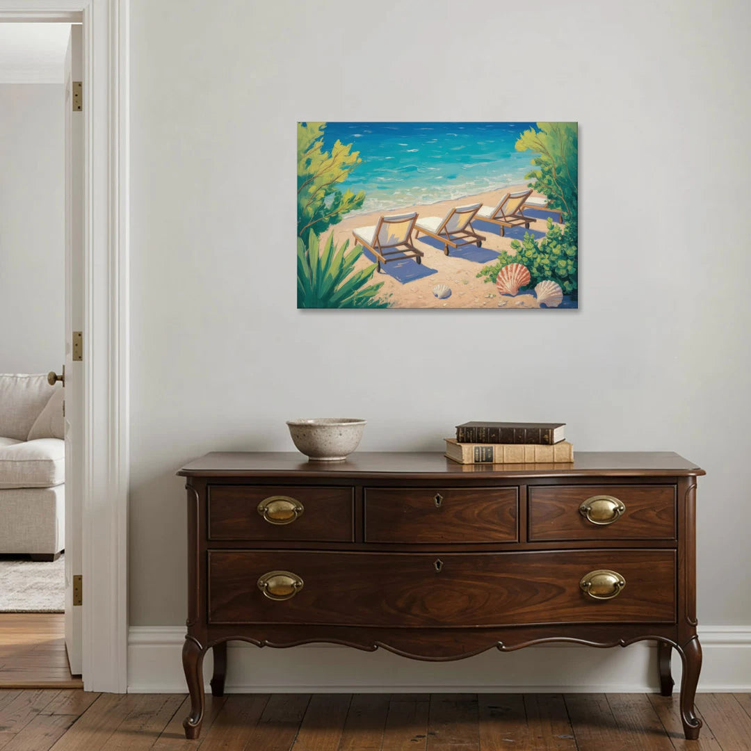Banje Beach Bliss - Canvas Wall Art - Coffee Table - 36x24